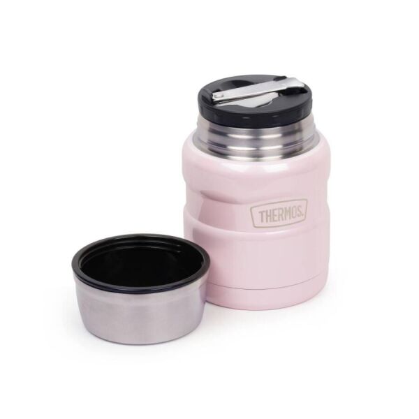 THERMOS STAINLESS KING YEMEK TERMOSU 0.47 L PEMBE RENK