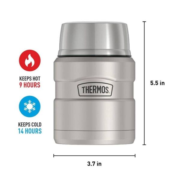 THERMOS STAINLESS KING YEMEK TERMOSU 0.47 L GRİ RENK
