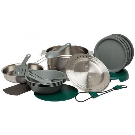 Stanley Adventure Çelik Kamp Pişirme Seti (21 Parça Set) 3,5 LT Çelik