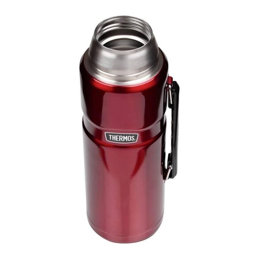 THERMOS STAINLESS KING BÜYÜK BOY TERMOS 2 LİTRE BORDO RENK