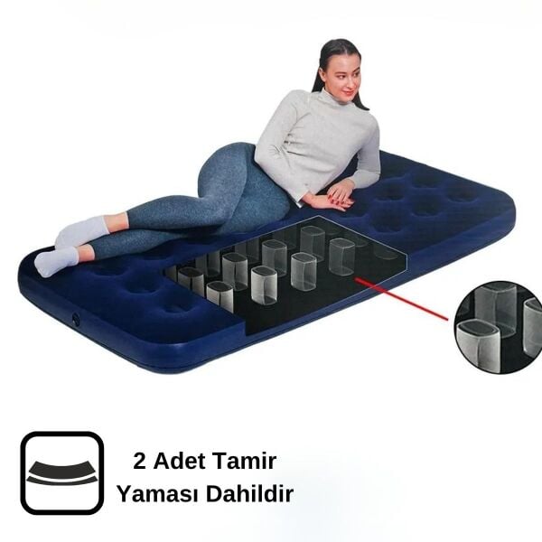 Madfox Tritech Luftbett Single Tek Kişilik Şişme Yatak