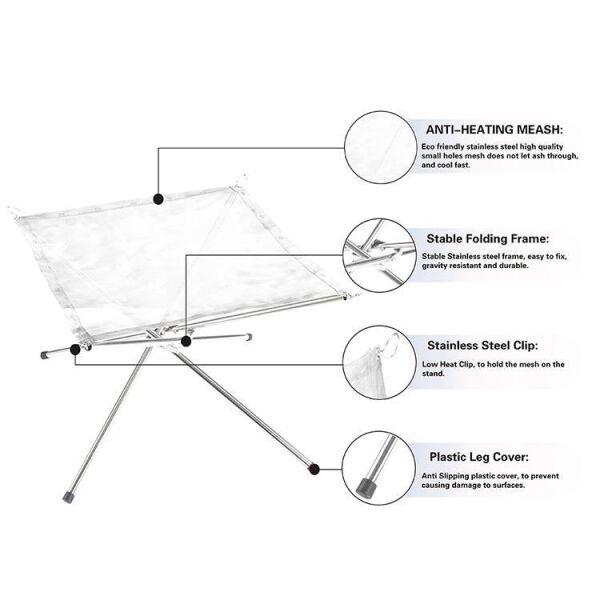 Madfox Fire Rack Katlanır Ateş Sehpası [Brülör]