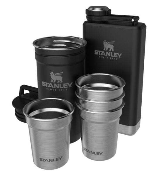 Stanley Shot Glass +flask Set Si̇yah