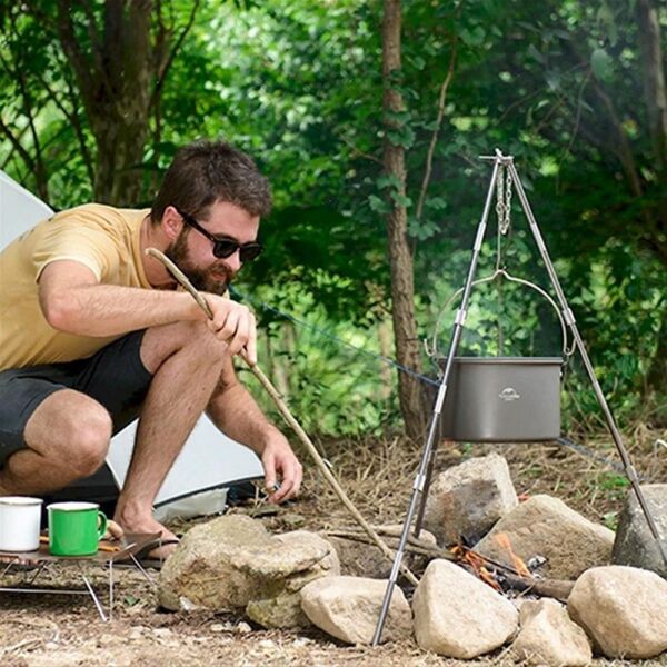 Naturehike ZJ01 Teleskopik 3 Ayaklı Tripod [ Ateş Askısı ]