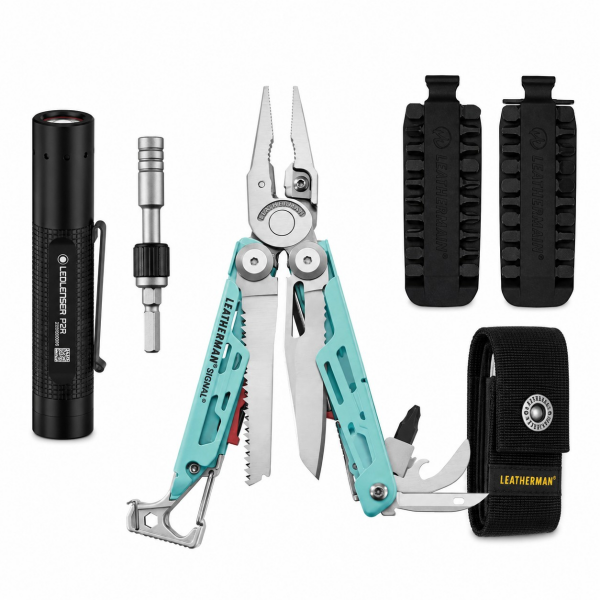 Leatherman Signal Tam Set Aqua & Silver