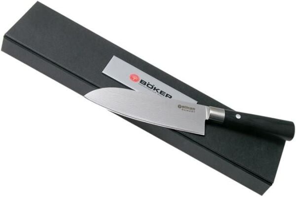 Böker Manufaktur Damascus Black Santoku Bıçak