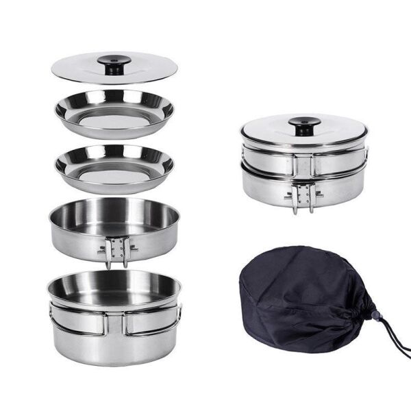 Kingcamp Backpacker Iii Silver Yemek Set (2 Kisi)