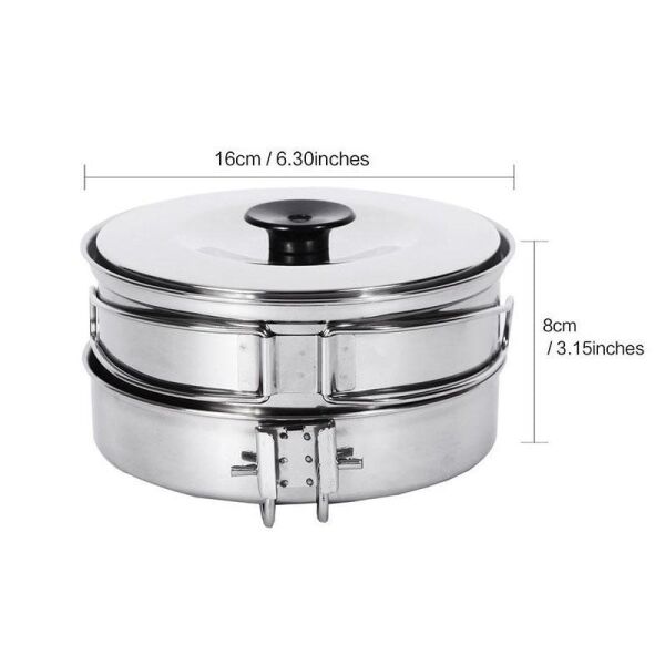 Kingcamp Backpacker Iii Silver Yemek Set (2 Kisi)