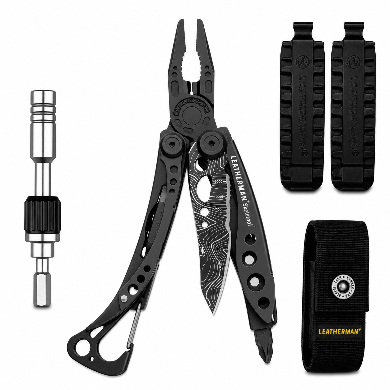 Leatherman Skeletool Black Topo Tam Set