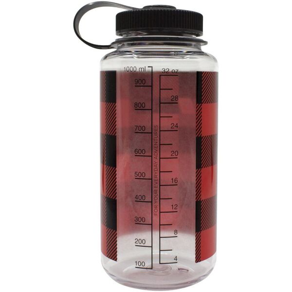 NALGENE 32 oz WİDE RED PLAİD MATARA