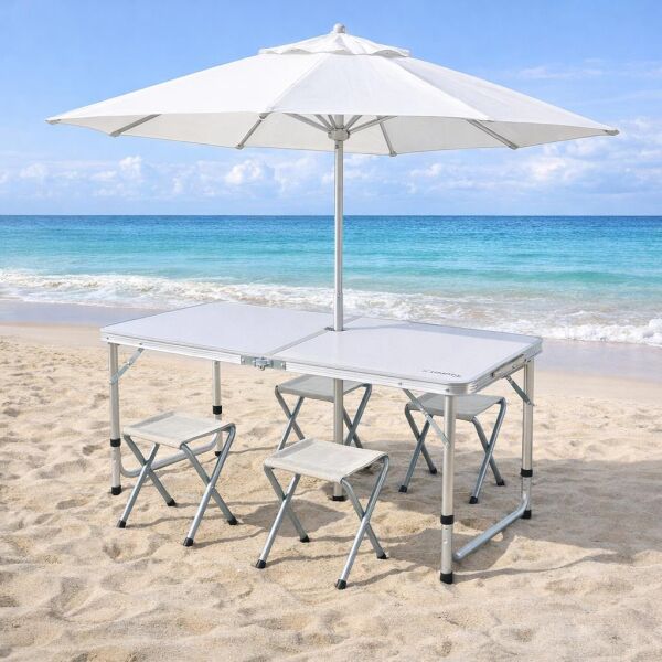 Madfox Nomad Duo Tabureli Katlanır Kamp Masası Seti