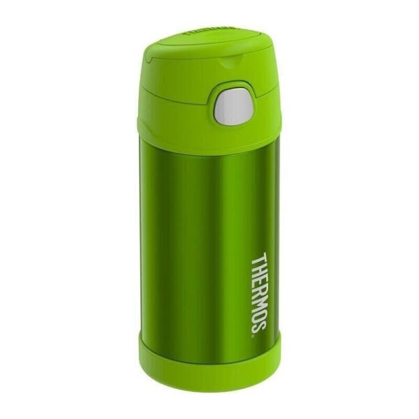 Thermos Funtainer Çocuk Pi̇petli̇ Termos 0,35 Li̇tre Yeşi̇l Renk