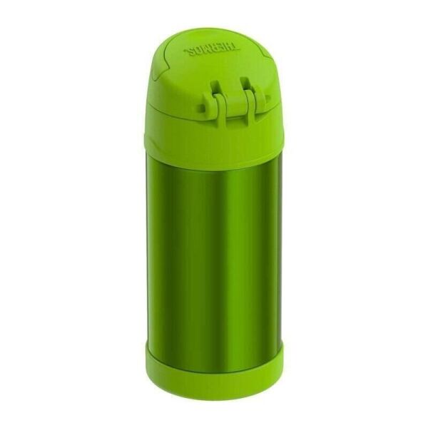Thermos Funtainer Çocuk Pi̇petli̇ Termos 0,35 Li̇tre Yeşi̇l Renk