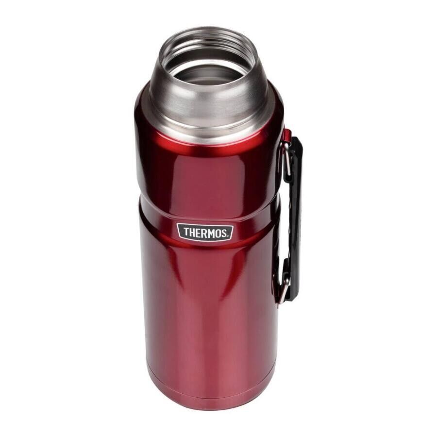 THERMOS STAINLESS KING BÜYÜK BOY TERMOS 2 LİTRE BORDO RENK