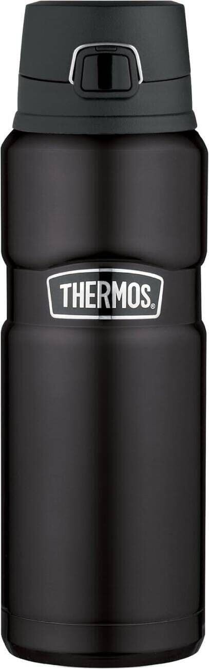 THERMOS KING SERIES 0.71 LİTRE ÇELİK TERMOS SİYAH RENK