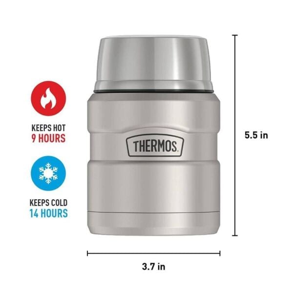 THERMOS STAINLESS KING YEMEK TERMOSU 0.47 L GRİ RENK