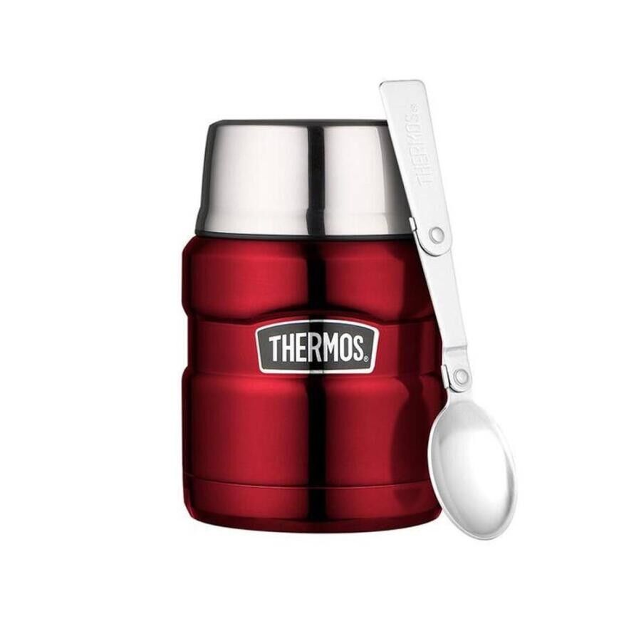 THERMOS STAINLESS KING YEMEK TERMOSU 0.47 L BORDO RENK