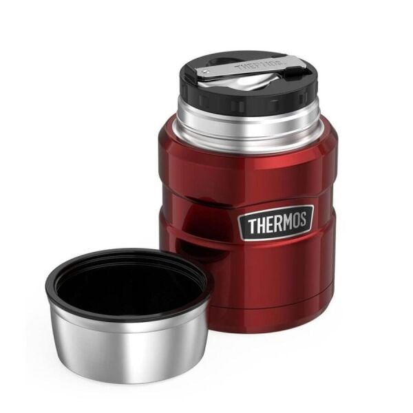 THERMOS STAINLESS KING YEMEK TERMOSU 0.47 L BORDO RENK