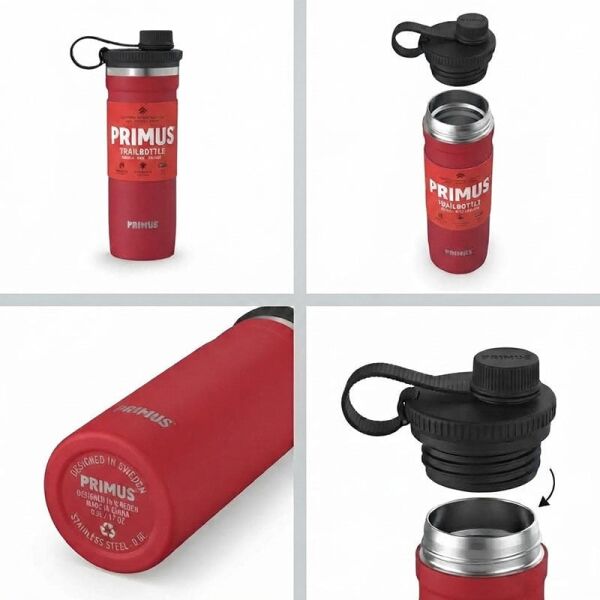 Primus Mika Wide Bottle 0.50 Litre Red Termos Suluk