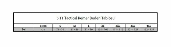 5.11 TRAINER 1 1/2 KEMER