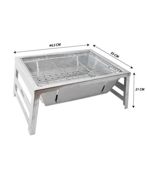 Nurgaz Katlanır Krom Mangal