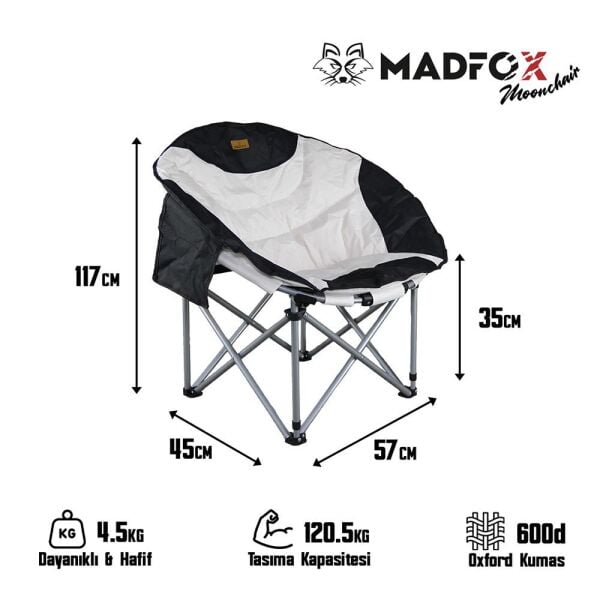 Madfox Moonchair Deluxe Katlanır Kamp Sandalyesi