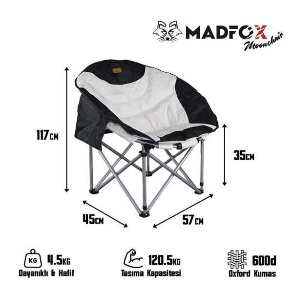 Madfox Moonchair Deluxe Katlanır Kamp Sandalyesi
