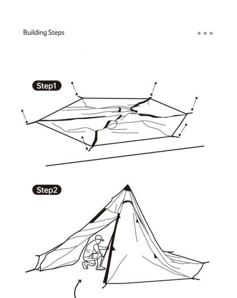 Naturehike Moğol Glamping 4 Kişilik Piramid Çadır