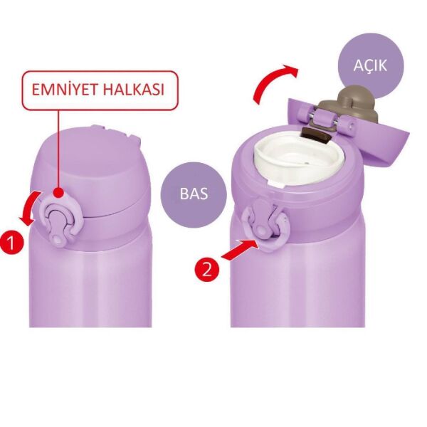 THERMOS ULTRALIGHT TERMOS 0.35 LİTRE LİLA RENK