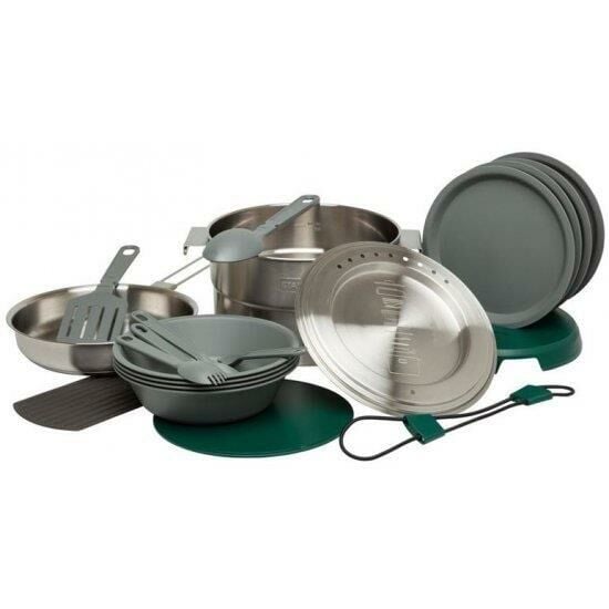 Stanley Adventure Çelik Kamp Pişirme Seti (21 Parça Set) 3,5 LT Çelik