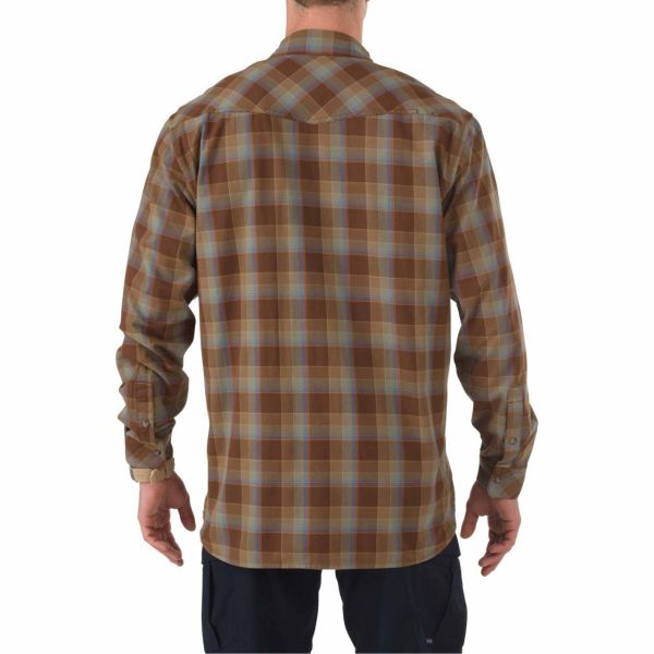 5.11 FLANNEL L/S GOMLEK KAHVE