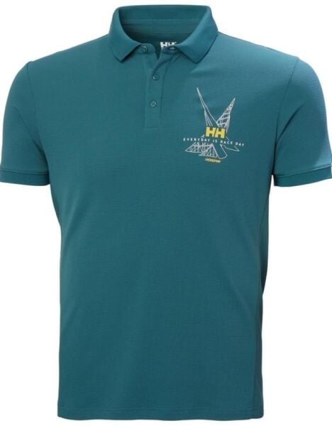 HELLY HANSEN HP RACE POLO T-SHİRT ERKEK YEŞİL