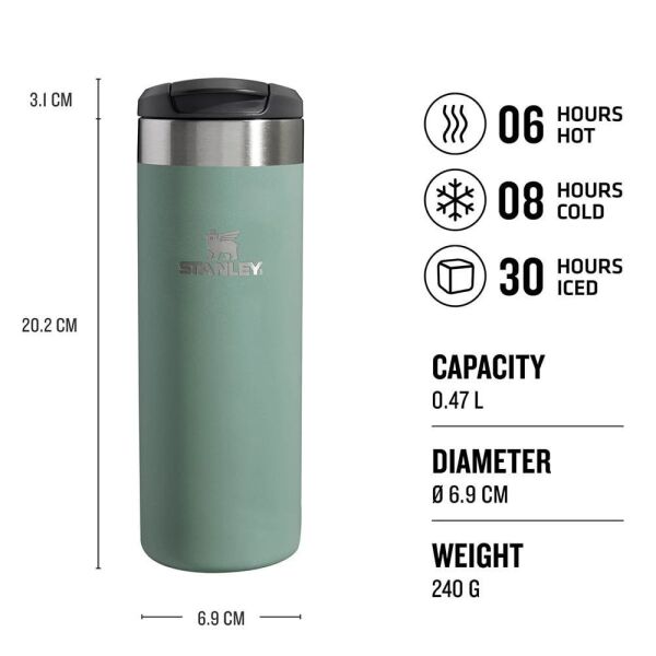 STANLEY THE AEROLİGHT 0.47 LİTRE TERMOS YEŞİL RENK