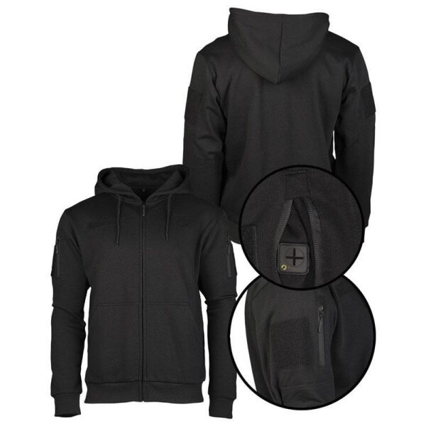 Sturm Tactical Hoodie Siyah Polar