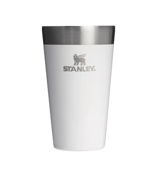 Stanley The Stacki̇ng Termos Bardak 0.47 Li̇tre Beyaz Renk