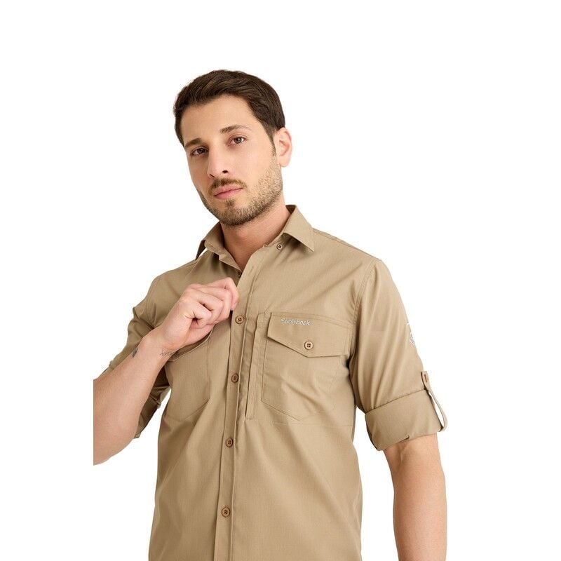 Q&Steinbock Sithonia Man Shirt Bej