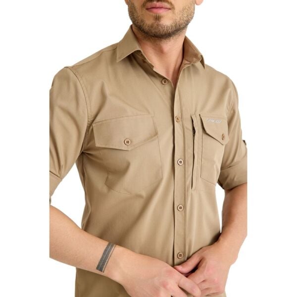 Q&Steinbock Sithonia Man Shirt Bej