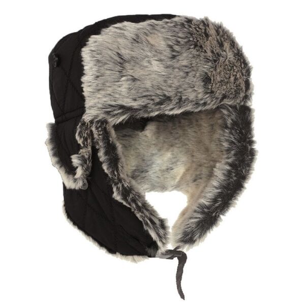 Sturm Kürklü Pilot Sapka Si̇yah