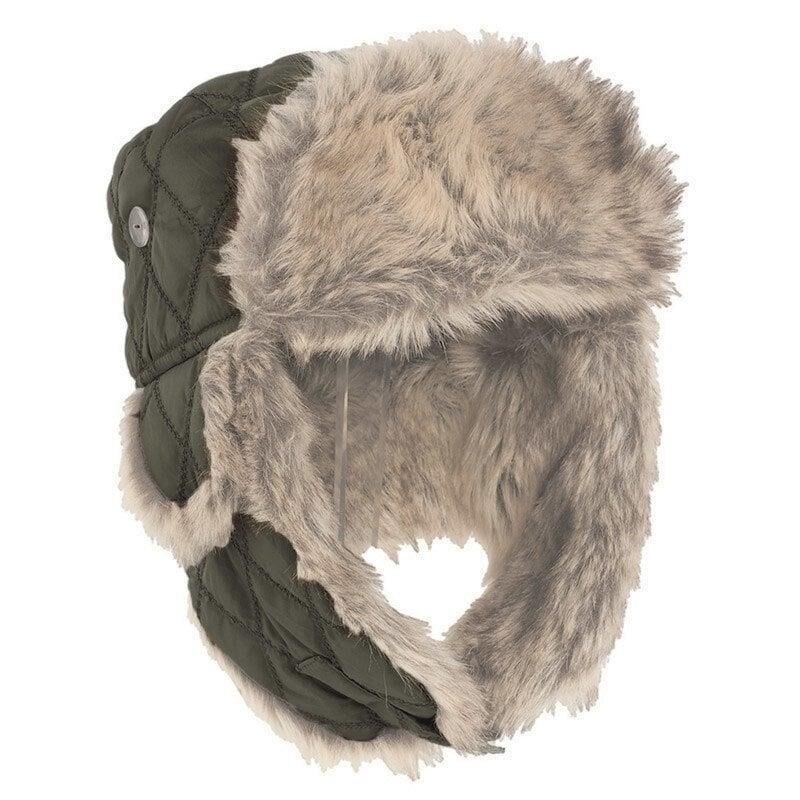 Sturm Kürklü Pilot Sapka YEŞİL