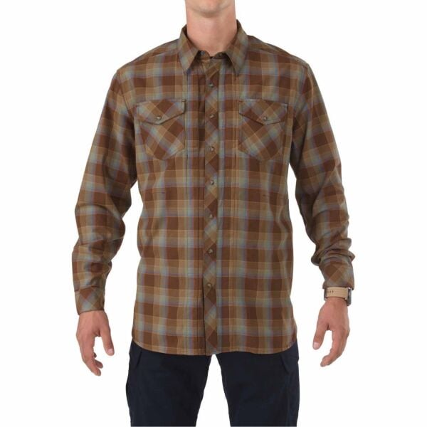 5.11 Flannel L/s Gomlek Kahve