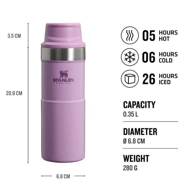 STANLEY TRİGGER ACTİON 0.35  LİTRE TERMOS MOR