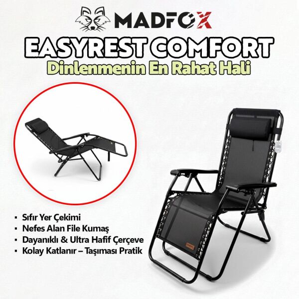 Madfox EasyRest Katlanır Şezlong Sandalye