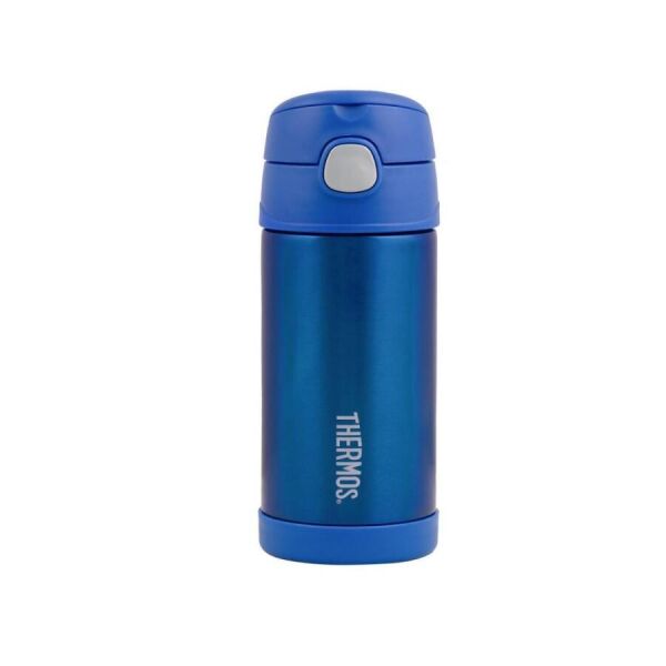 Thermos Funtainer Çocuk Pi̇petli̇ Termos 0,35 Li̇tre Mavi̇ Renk