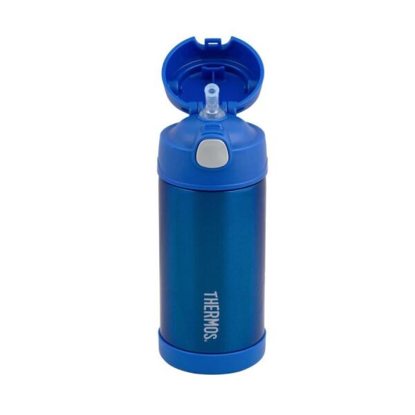 Thermos Funtainer Çocuk Pi̇petli̇ Termos 0,35 Li̇tre Mavi̇ Renk