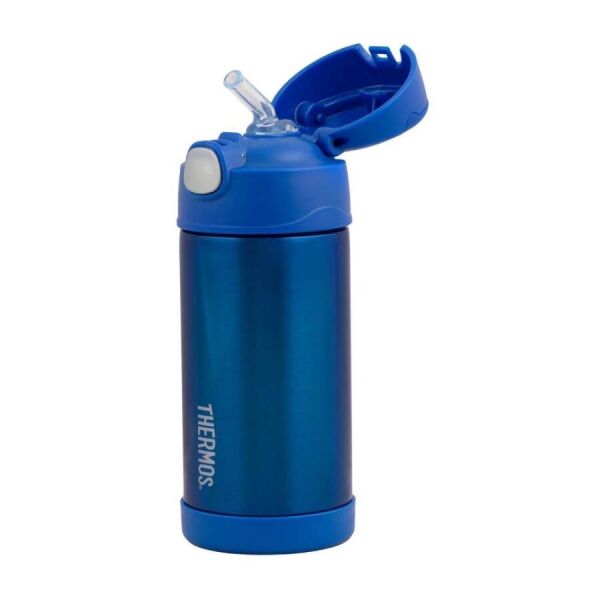 Thermos Funtainer Çocuk Pi̇petli̇ Termos 0,35 Li̇tre Mavi̇ Renk