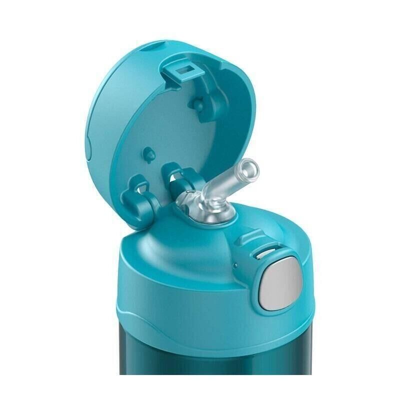 Thermos Funtainer Çocuk Pi̇petli̇ Termos 0,35 Li̇tre Turkuaz Renk