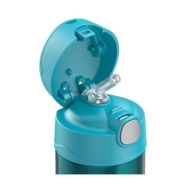 Thermos Funtainer Çocuk Pi̇petli̇ Termos 0,35 Li̇tre Turkuaz Renk