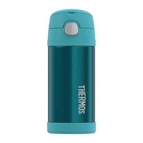 Thermos Funtainer Çocuk Pi̇petli̇ Termos 0,35 Li̇tre Turkuaz Renk
