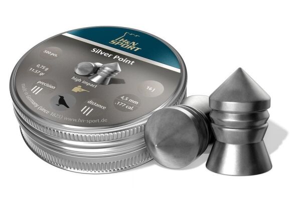 H&n Silver Point 4.50 Mm Havali Tufek Sacmasi(500)