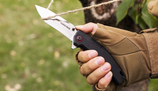 Swiss+Tech  G10 Paslanmaz Çelik Çakı